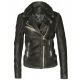 Womens Leather Jacket Leona Black