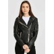 Womens Leather Jacket Leona Black