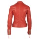 Womens Leather Jacket Alexia Red