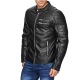 Men´s Leatherette Jacket Mart Black