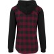 Mens Bordeaux Hooded Shirt Loui