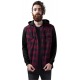 Mens Bordeaux Hooded Shirt Loui