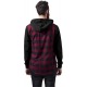 Mens Bordeaux Hooded Shirt Loui