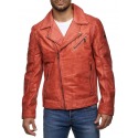 Men´s Leather Jacket Nolan Red