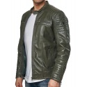 Men´s Leather Jacket Constantin Khaki