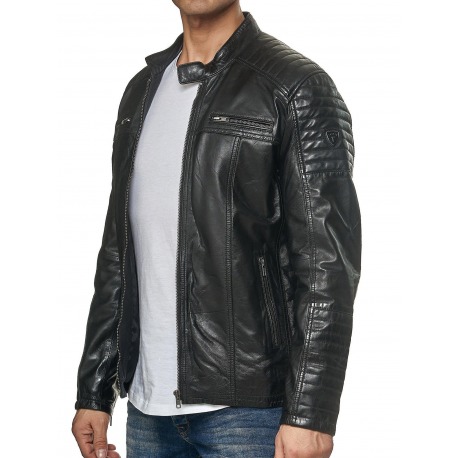 Men´s Leather Jacket Constantin Black