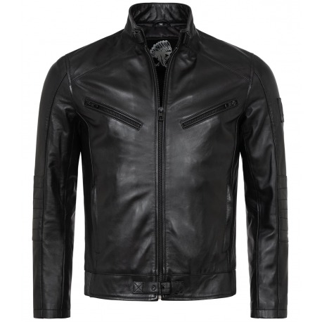 Men´s Leather Jacket Roderik Black