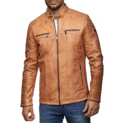 Men´s Leather Jacket Magnus Cognac