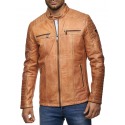 Men´s Leather Jacket Magnus Cognac