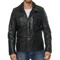 Men´s Leather Jacket Christopher Black