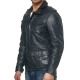 Men´s Leather Jacket Christopher Navy