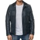 Men´s Leather Jacket Christopher Navy