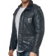 Men´s Leather Jacket Christopher Navy