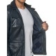 Men´s Leather Jacket Christopher Navy