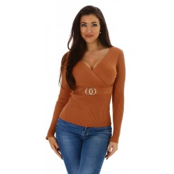 Womens Pullover Annika Brown