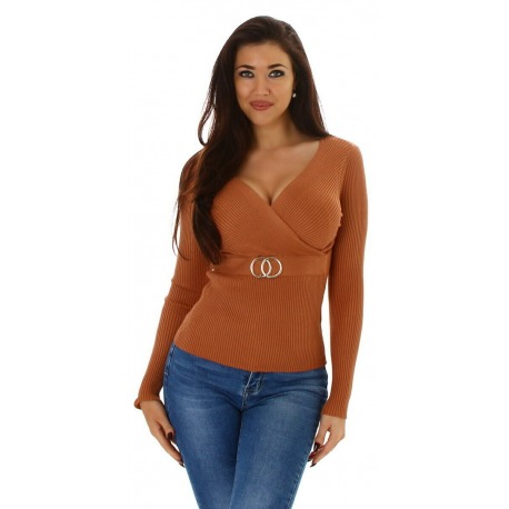 Womens Pullover Annika Brown