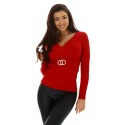 Womens Pullover Annika Red