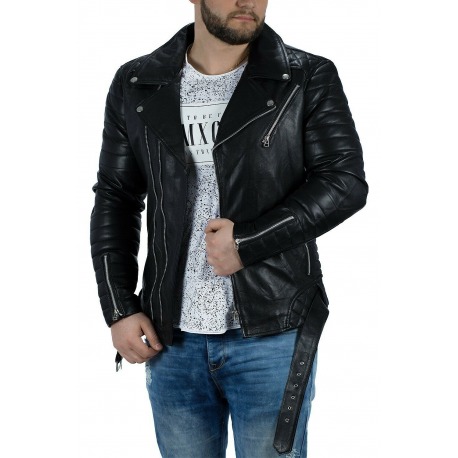 Men´s Leather Jacket Maxine Black