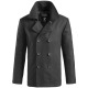 Men´s Black Military Coat Commander