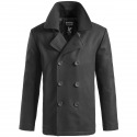 Men´s Black Military Coat Commander