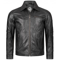 Men´s Leather Jacket Marlon Black