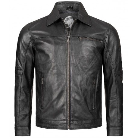 Men´s Leather Jacket Marlon Black