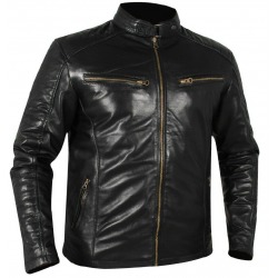 Men´s Leather Jacket Dean Black