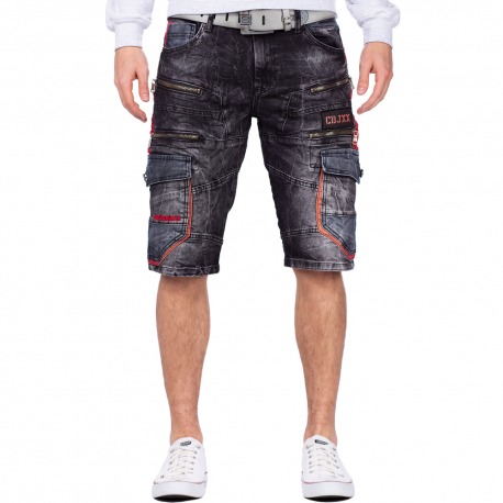 Mens Denim Shorts Kirk Black