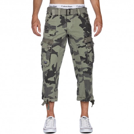 Mens Shorts Camo Grey