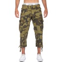 Mens Shorts Camo Khaki