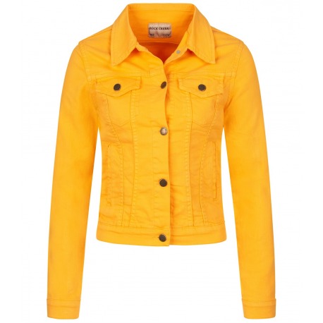Womens Denim Jacket Nadia Yellow