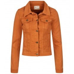 Womens Denim Jacket Nadia Orange