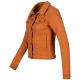 Womens Denim Jacket Nadia Orange