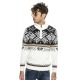 Mens Cardigan Cruz White