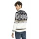 Mens Cardigan Cruz White