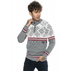 Mens Cardigan Cruz Grey