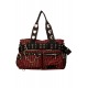 Womens Red/Black Shoulder Bag Kiera