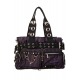 Womens Purple/Black Shoulder Bag Kiera