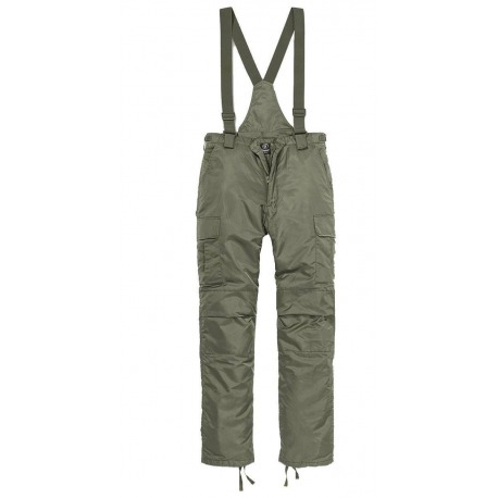 Mens Braces Cargo Trousers Sergio Olive