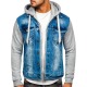 Men´s Denim Hoody Ted Blue