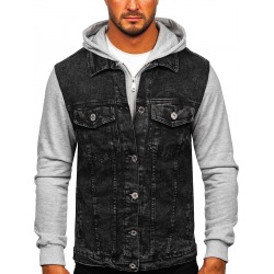 Men´s Denim Hoody Ted Black