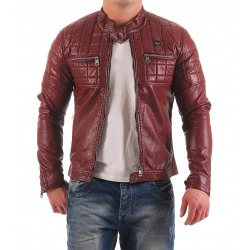 Men´s Leatherette Jacket Benjamin Red