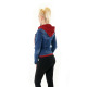 Womens Denim Jacket Nadia Blue-red
