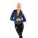 Womens Denim Jacket Ria Blue-black