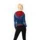 Womens Denim Jacket Ria Blue-red