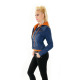 Womens Denim Jacket Ria Blue-caramel