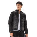 Mens Denim Jacket Timur Grey
