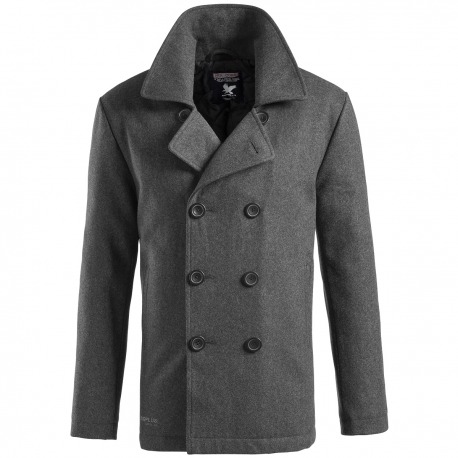 Men´s Anthracite Military Coat Commander