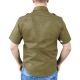 Mens Olive Shirt Breton