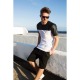 Mens T-shirt Blake White / Black